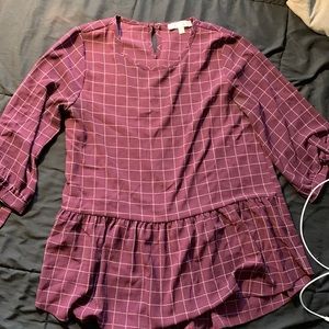 Size M purple blouse from DOWNEAST